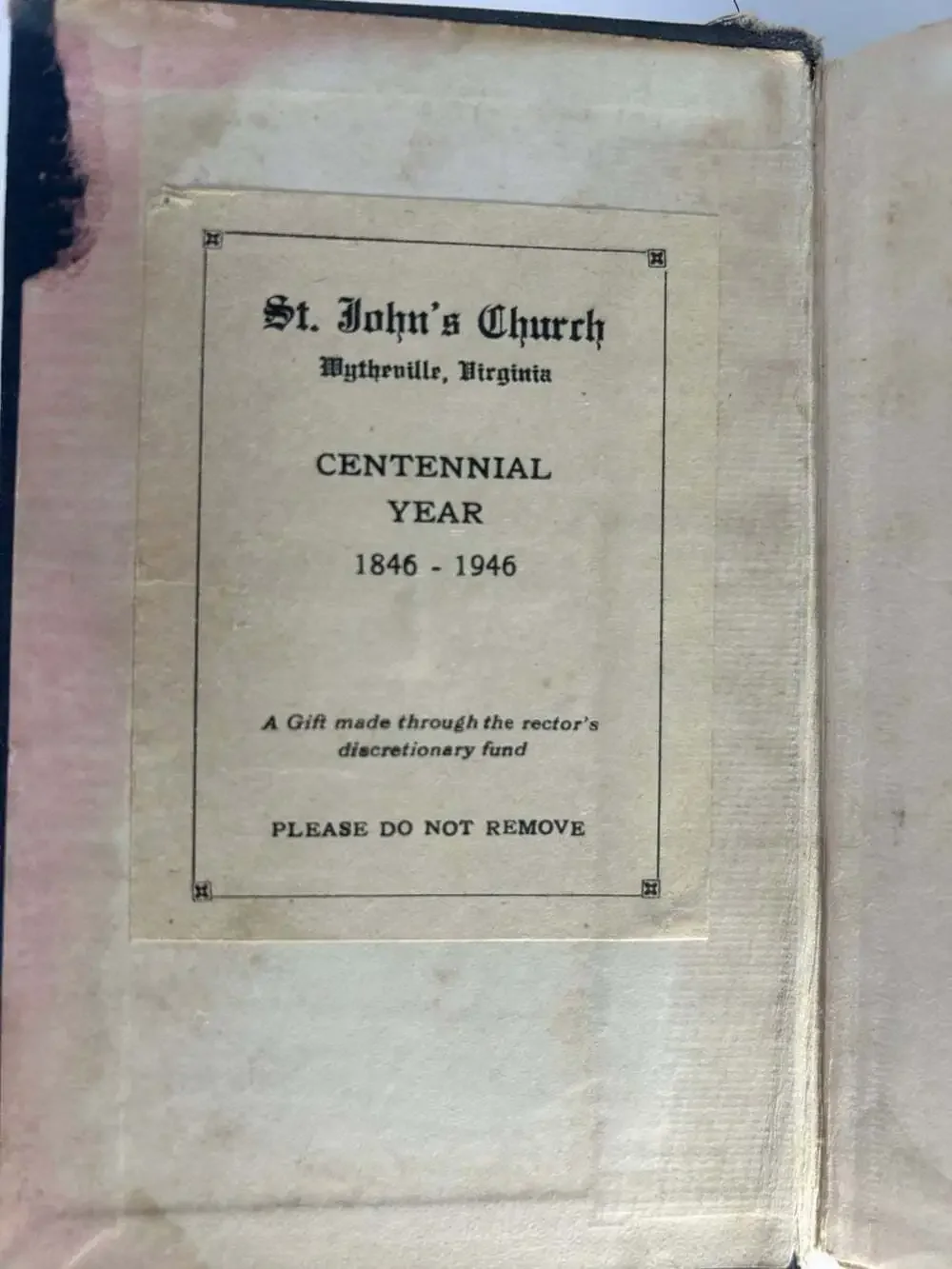 N/A hymnal fair